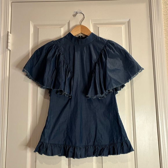 Caroline Constas Tops - Caroline Constas Navy Blouse